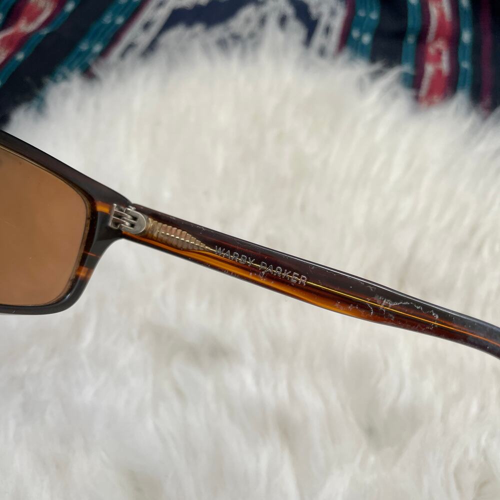 Warby Parker prescription lens sunglasses Felion Brown Rectangle FRAMES ONLY - Picture 3 of 8